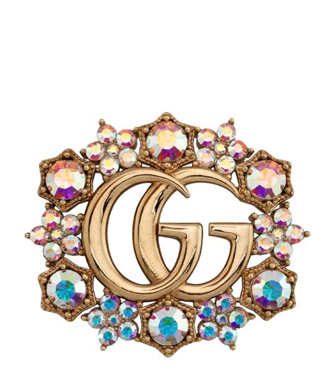 Gucci double g brooch